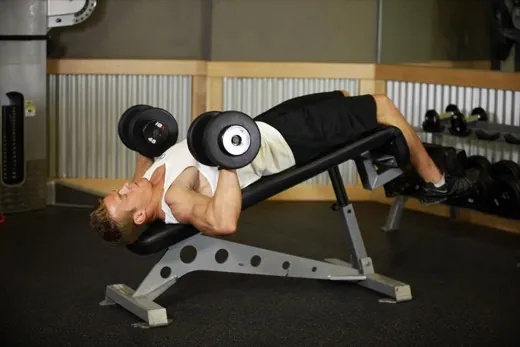 Decline Dumbbell Press demonstration