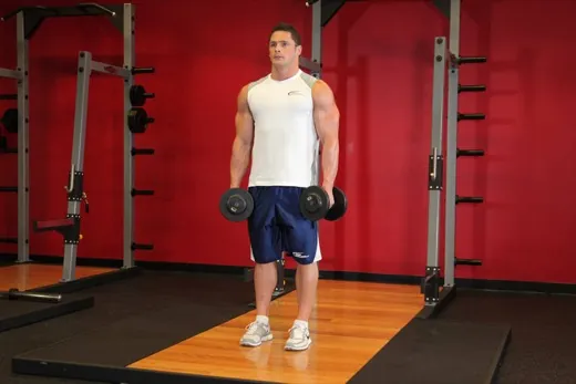 Dumbbell Shrug demonstration