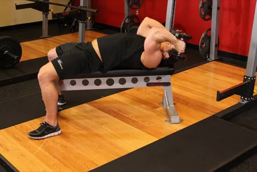 Lying Dumbbell Extension demonstration
