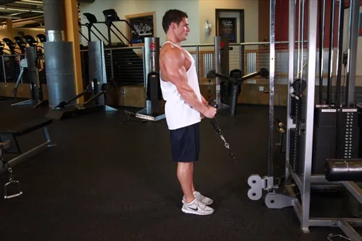 Rope Hammer Curl demonstration