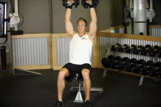 Seated DB Press demonstration