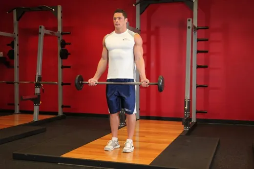 Wide-Grip Barbell Curl demonstration
